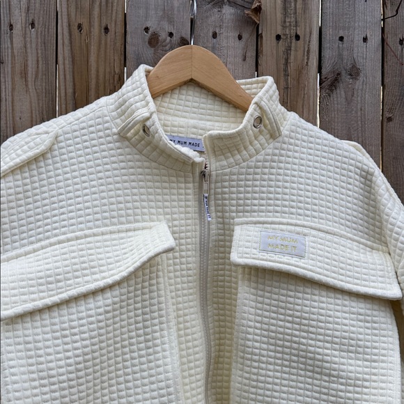 My mum made it waffle fabric jacket - Picture 2 of 9